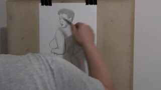 1. Nude pencil/pen art