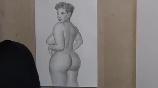 9. Nude pencil/pen art