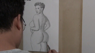 3. Nude pencil/pen art