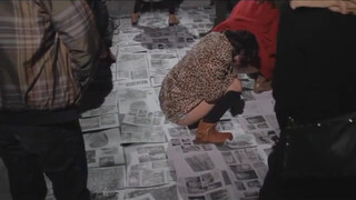 5.40 quick glimpse of undercarriage. Art Piss On Money And Politics, 2012