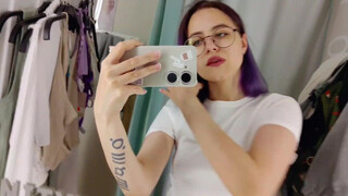 6. Cute girl BIG ASS / small tits ( 2:15 ASS ) ( 2:56 clear A CUPS)