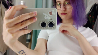 1. Cute girl BIG ASS / small tits ( 2:15 ASS ) ( 2:56 clear A CUPS)