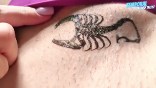 10. TEMPORARY TATTOO | Magic tattoo Beautiful Scorpion ???? #011