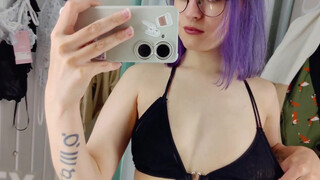 4. revealing try on nip slip at 1:38