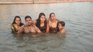 7. desi hot bath in river – no nudity. *#*#*#