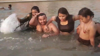 8. desi hot bath in river – no nudity. *#*#*#