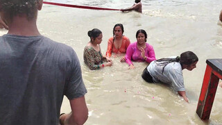 4. desi river bath seethrough no nudity. *#*#*#