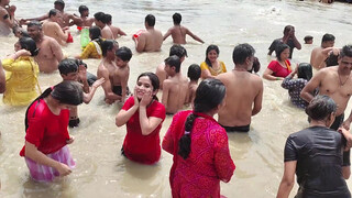 9. desi river bath seethrough no nudity. *#*#*#
