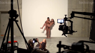 9. [TIMESTAMPED] naked female posing with naked male model – lots of pussy
