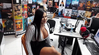 5. Flashing her tits for a radio show (0:40)