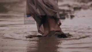 8. Enjoying in wet transparent dress