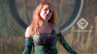 6. International fashion Model Inga Catwalk in slowmotion outfit 5