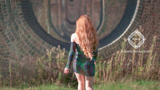 10. International fashion Model Inga Catwalk in slowmotion outfit 5