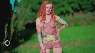 6. See Through International fashion Model Rebecca Catwalk