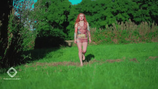 1. See Through International fashion Model Rebecca Catwalk