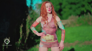 7. See Through International fashion Model Rebecca Catwalk