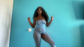 3. Keiland bodystocking try on