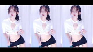 2. Flashing little perky breasts at 0:23