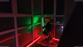 5. Uncensored CyberPunk NUDE ART Video backstage with the TOP model Makatsuge | Part 1