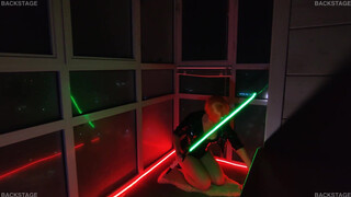 Uncensored CyberPunk NUDE ART Video backstage with the TOP model Makatsuge | Part 1