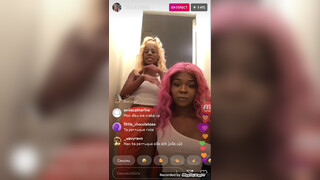 Quick flash of perky ebony breast (3:31)