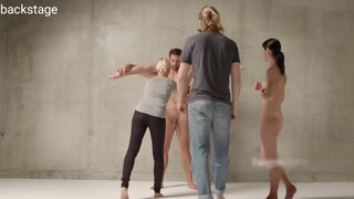 3. hegre art photo workshop, backstage with three models