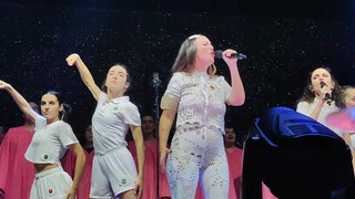 7. Two singers get their tits out on stage (3:12)