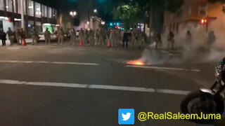 Breasts, pits and bush from a protester in Portland (full frontal, giving us a better appreciation of her body)