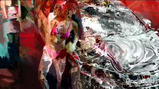 1. cute thai girl doing carwash ????