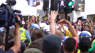 6. Nude protester with impressively full bush (9:51)