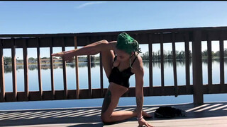 2. College Teen Naked Yoga @1:40, @2:22