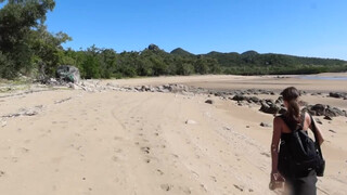 Nude Beaches of Australia: Smalleys Beach – a nude beach all to ourselves. From 14:55