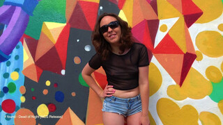 4. Graffiti Art Micro Booty Shorts #nobra Paiselyroseluvin 4k