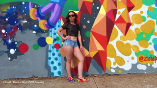 5. Graffiti Art Micro Booty Shorts #nobra Paiselyroseluvin 4k