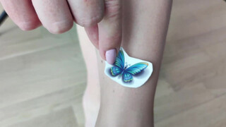 1. Temporary Tattoo – Beautiful blue Butterfly