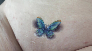 8. Temporary Tattoo – Beautiful blue Butterfly
