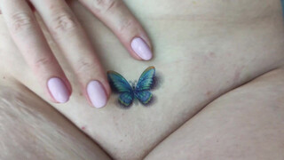 9. Temporary Tattoo – Beautiful blue Butterfly