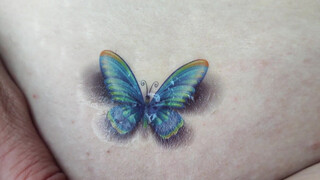 10. Temporary Tattoo – Beautiful blue Butterfly