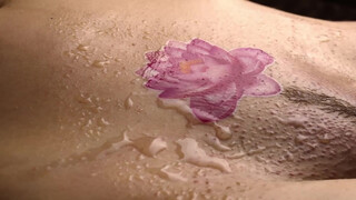 1. temporary tattoo close hairy pussy