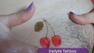 9. temporary tattoo close hairy pussy again