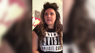 1. Milf shows massive tits after breast reduction @1:55