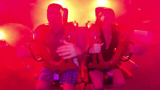4. Slingshot ride – Huge tits, nipslip at 4:10