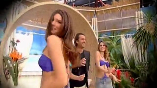 10. Bouncing model doesn’t realize her nipple is exposed (0:32)