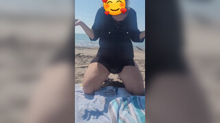 Transparent Bathing Suit on Beach – 0:32 and Onwards