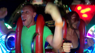 Slingshot Ride Big Boob Slip [0:25]