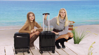 2. Another Pearl TV Outtake with Anne-Kathrin Kosch Exploring Luggage Wearing Pantyhose Best Bits 4K HD