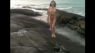 7. Nude model brushes the drapes, then the carpet (7:59)