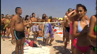 8. Flash mob Costinesti. Topless at 6:10