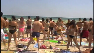 2. Flash mob Costinesti. Topless at 6:10