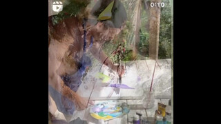 2. Begins with naked girls bathing in a waterfall